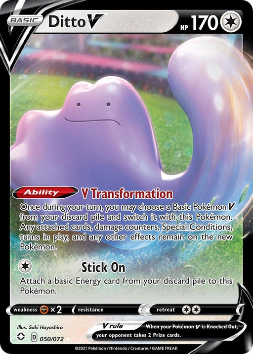 Image for Ditto V (050/072) (Holofoil) [Shining Fates] - Pokemon