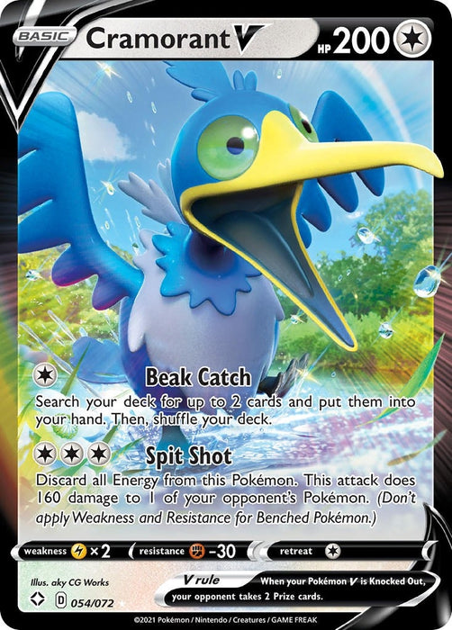Image for Cramorant V (054/072) (Holofoil) [Shining Fates] - Pokemon