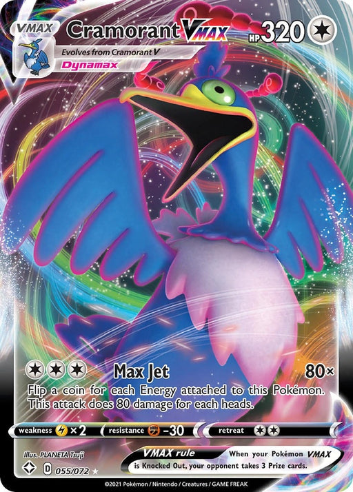 Image for Cramorant VMAX (055/072) (Holofoil) [Shining Fates] - Pokemon