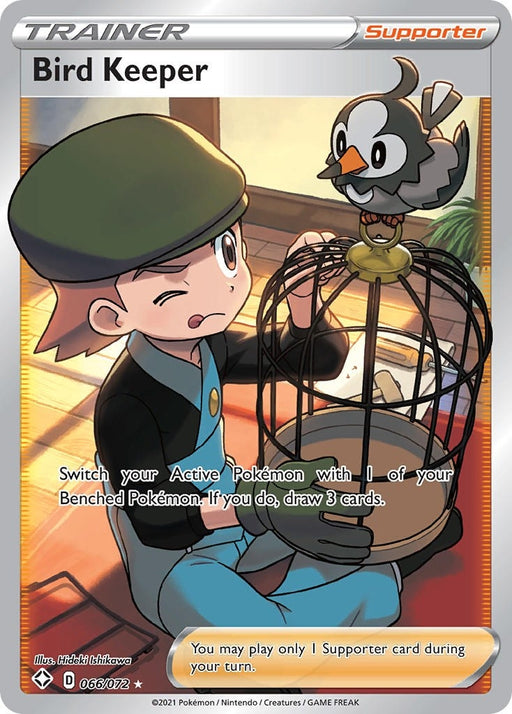 Image for Bird Keeper (Full Art) (066/072) (Holofoil) [Shining Fates] - Pokemon
