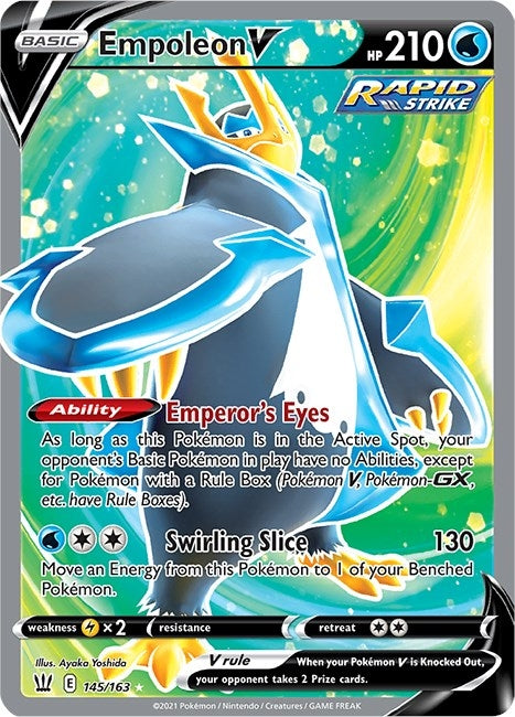 Image for Empoleon V (Full Art) (145/163) (Holofoil) [SWSH05: Battle Styles] - Pokemon