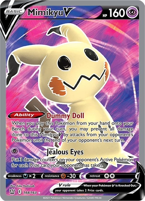 Image for Mimikyu V (Full Art) (148/163) (Holofoil) [SWSH05: Battle Styles] - Pokemon