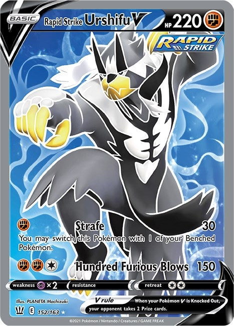 Image for Rapid Strike Urshifu V (Full Art) (152/163) (Holofoil) [SWSH05: Battle Styles] - Pokemon