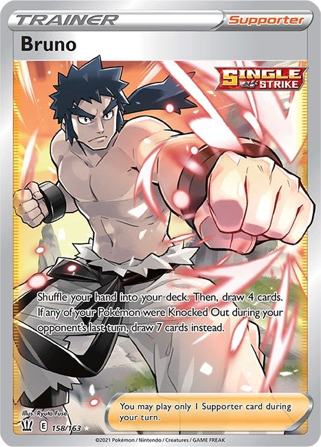 Image for Bruno (Full Art) (158/163) (Holofoil) [SWSH05: Battle Styles] - Pokemon