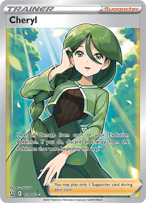 Image for Cheryl (Full Art) (159/163) (Holofoil) [SWSH05: Battle Styles] - Pokemon