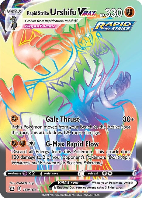 Image for Rapid Strike Urshifu VMAX (Secret) (169/163) (Holofoil) [SWSH05: Battle Styles] - Pokemon