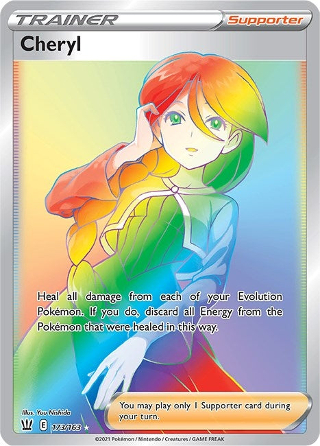 Image for Cheryl (Secret) (173/163) (Holofoil) [SWSH05: Battle Styles] - Pokemon