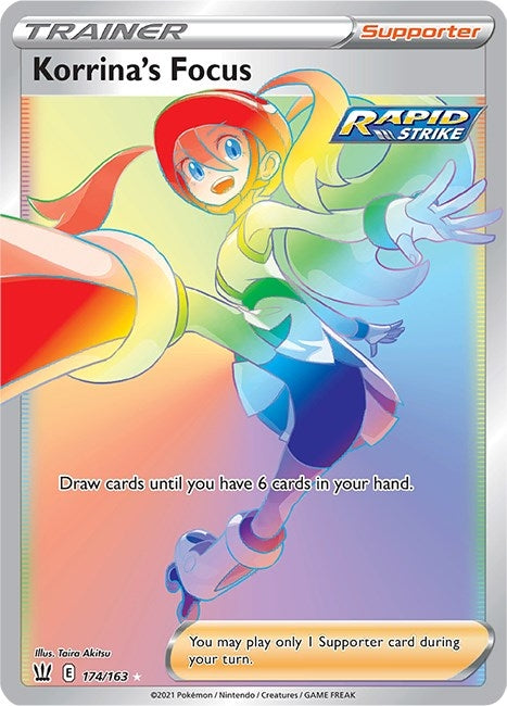 Image for Korrina's Focus (Secret) (174/163) (Holofoil) [SWSH05: Battle Styles] - Pokemon
