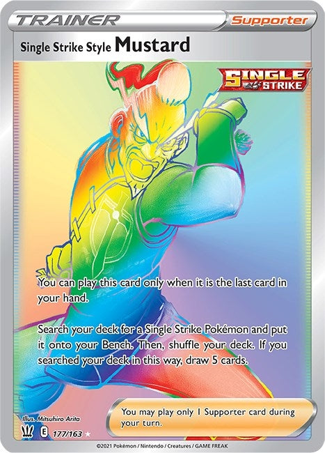 Image for Single Strike Style Mustard (Secret) (177/163) (Holofoil) [SWSH05: Battle Styles] - Pokemon