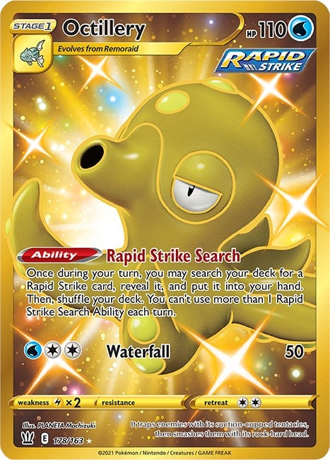 Image for Octillery (Secret) (178/163) (Holofoil) [SWSH05: Battle Styles] - Pokemon