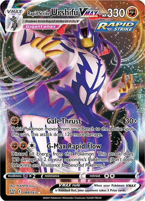 Image for Rapid Strike Urshifu VMAX (088/163) (Holofoil) [SWSH05: Battle Styles] - Pokemon