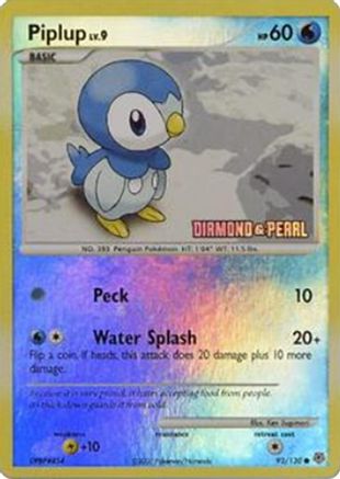 Piplup (93/130) (Diamond and Pearl) [Burger King Promos: 2008 Collection]