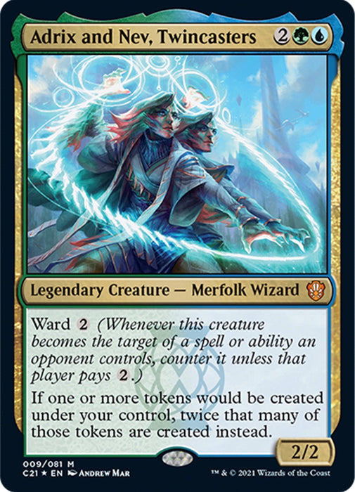 Adrix and Nev, Twincasters (9) (Foil) [Commander 2021]