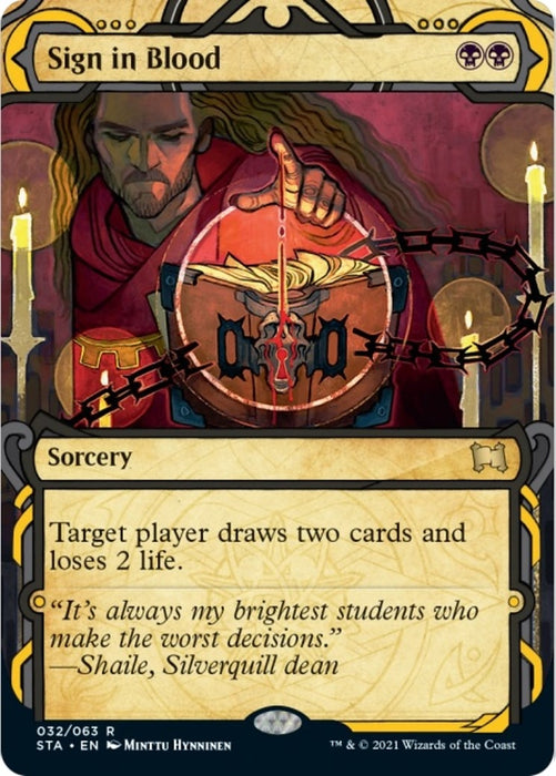 Image for Sign in Blood (32) (Foil) [Strixhaven: Mystical Archive] - Magic: The Gathering