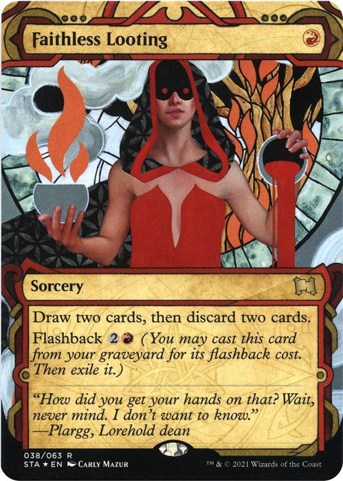 Image for Faithless Looting (Foil Etched) (38) (Foil) [Strixhaven: Mystical Archive] - Magic: The Gathering
