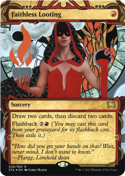 Image for Faithless Looting (Foil Etched) (38) (Foil) [Strixhaven: Mystical Archive] - Magic: The Gathering