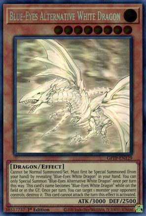 Blue-Eyes Alternative White Dragon (Ghost Rare) (GFTP-EN129) 1st Edition [Ghosts From the Past]