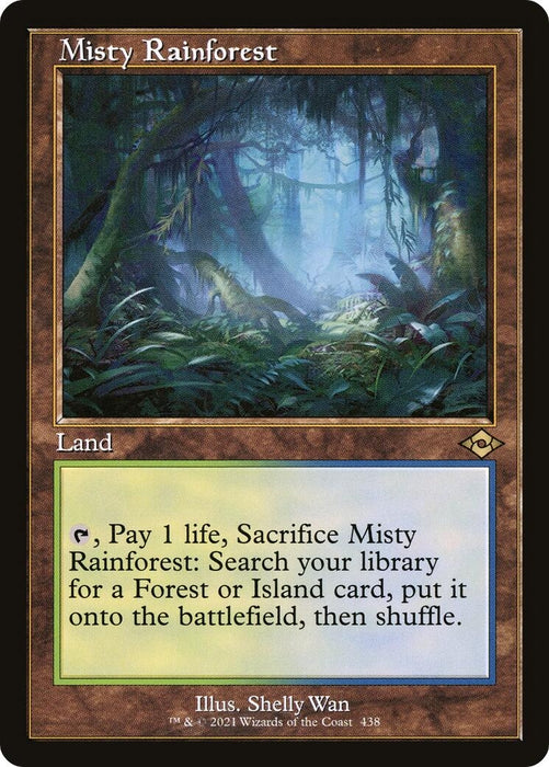 Image for Misty Rainforest (Retro Frame) (438) (Foil) [Modern Horizons 2] - Magic: The Gathering