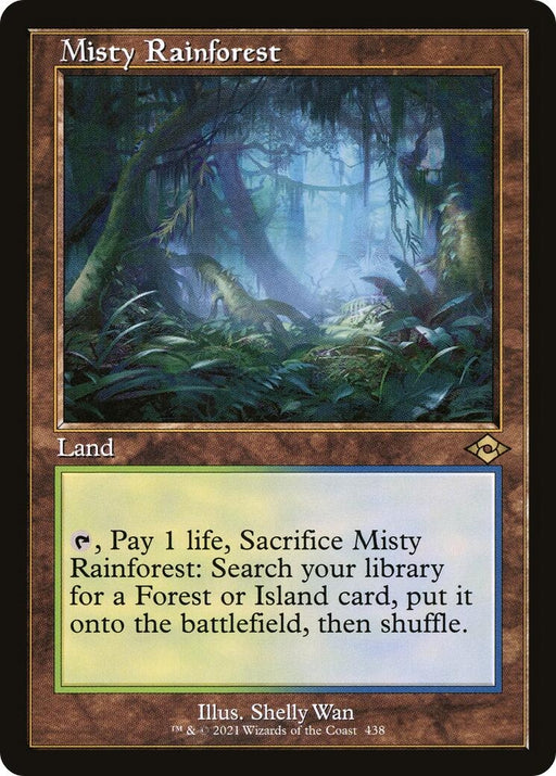 Image for Misty Rainforest (Retro Frame) (438) (Foil) [Modern Horizons 2] - Magic: The Gathering