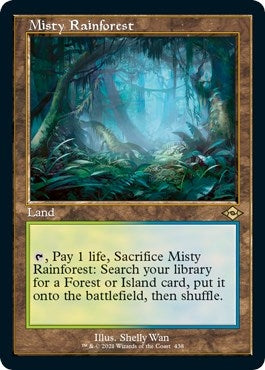 Image for Misty Rainforest (Retro Frame) (Foil Etched) (438) (Foil) [Modern Horizons 2] - Magic: The Gathering