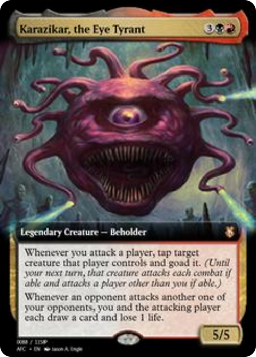 Karazikar, the Eye Tyrant [PRM-92792] Foil - Magic Online Promos