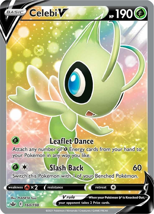 Image for Celebi V (Full Art) (160/198) (Holofoil) [SWSH06: Chilling Reign] - Pokemon