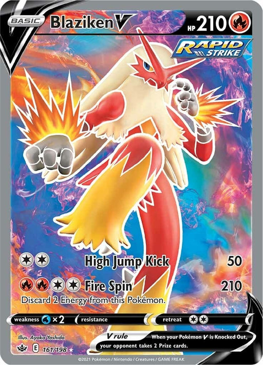 Image for Blaziken V (Full Art) (161/198) (Holofoil) [SWSH06: Chilling Reign] - Pokemon