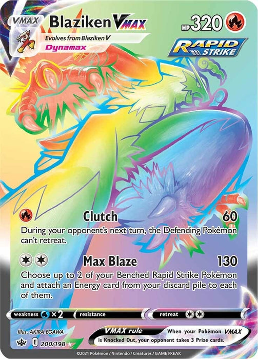 Image for Blaziken VMAX (Secret) (200/198) (Holofoil) [SWSH06: Chilling Reign] - Pokemon