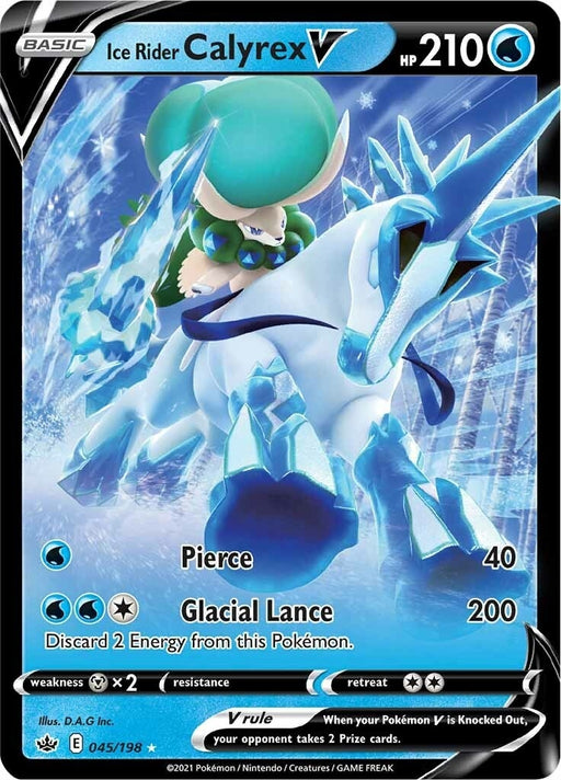 Image for Ice Rider Calyrex V (045/198) (Holofoil) [SWSH06: Chilling Reign] - Pokemon