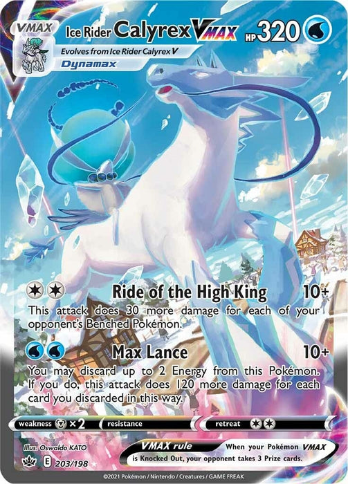 Image for Ice Rider Calyrex VMAX (Alternate Art Secret) (203/198) (Holofoil) [SWSH06: Chilling Reign] - Pokemon