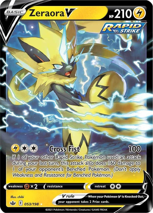 Image for Zeraora V (053/198) (Holofoil) [SWSH06: Chilling Reign] - Pokemon