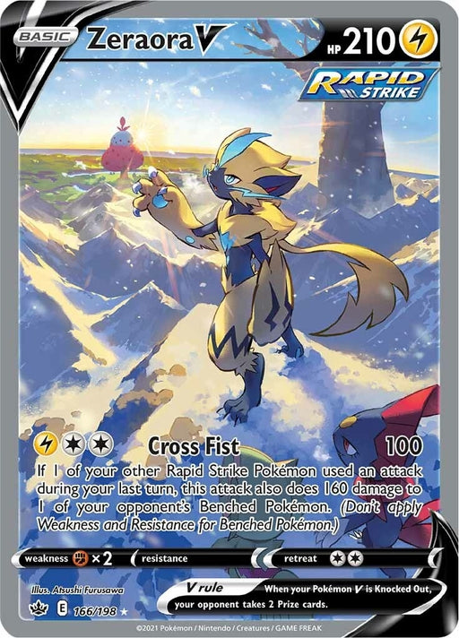 Image for Zeraora V (Alternate Full Art) (166/198) (Holofoil) [SWSH06: Chilling Reign] - Pokemon
