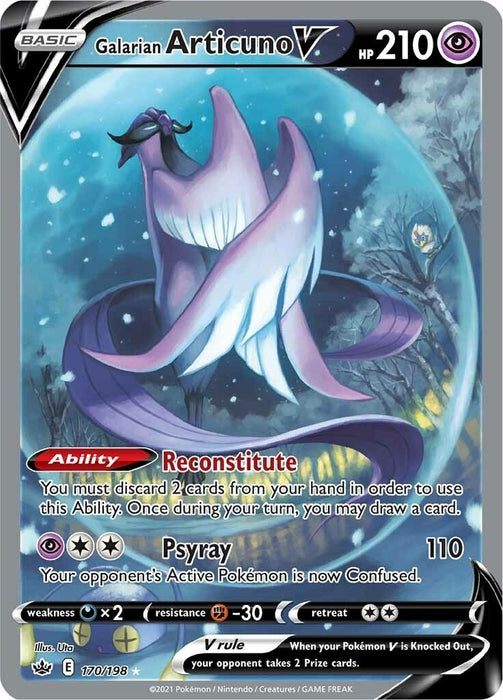 Image for Galarian Articuno V (Alternate Full Art) (170/198) (Holofoil) [SWSH06: Chilling Reign] - Pokemon