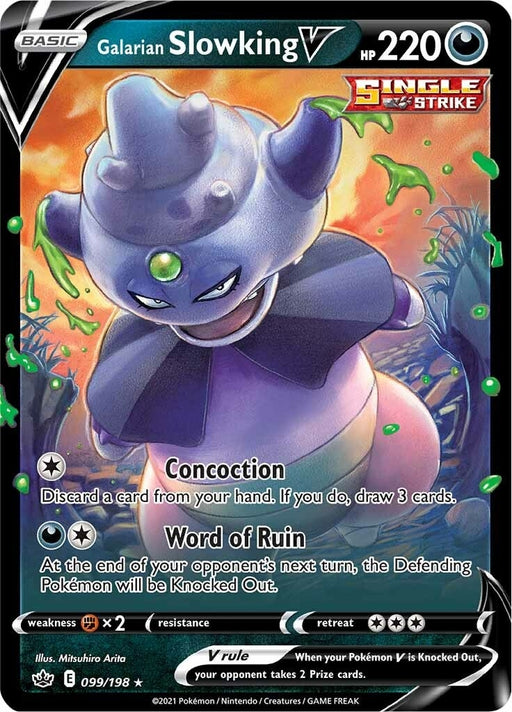 Image for Galarian Slowking V (099/198) (Holofoil) [SWSH06: Chilling Reign] - Pokemon