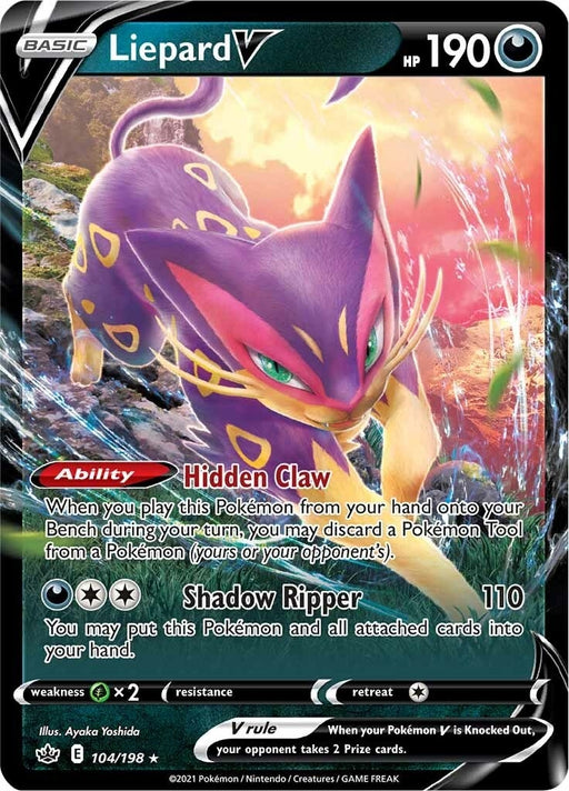 Image for Liepard V (104/198) (Holofoil) [SWSH06: Chilling Reign] - Pokemon