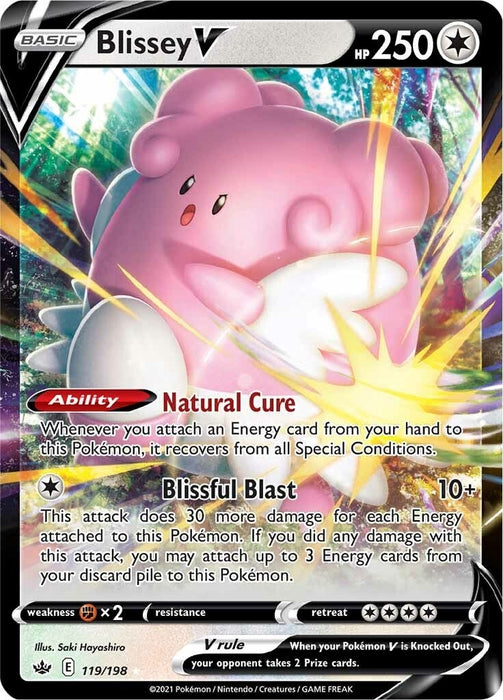 Image for Blissey V (119/198) (Holofoil) [SWSH06: Chilling Reign] - Pokemon