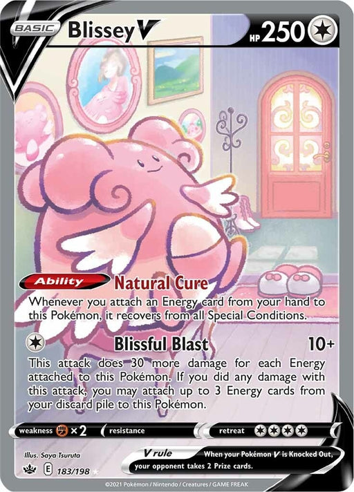 Image for Blissey V (Alternate Full Art) (183/198) (Holofoil) [SWSH06: Chilling Reign] - Pokemon