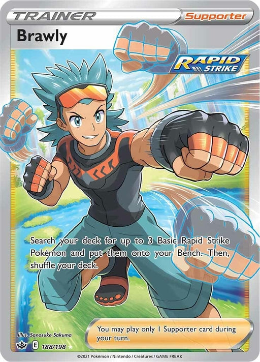 Image for Brawly (Full Art) (188/198) (Holofoil) [SWSH06: Chilling Reign] - Pokemon
