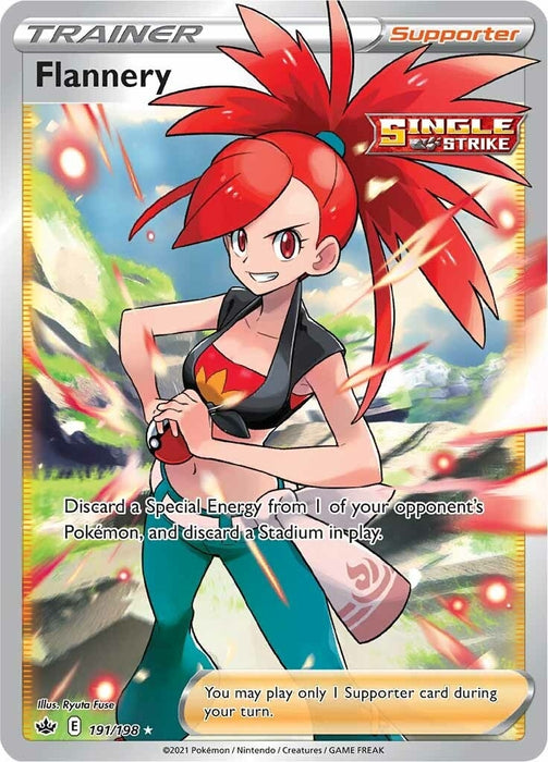 Image for Flannery (Full Art) (191/198) (Holofoil) [SWSH06: Chilling Reign] - Pokemon