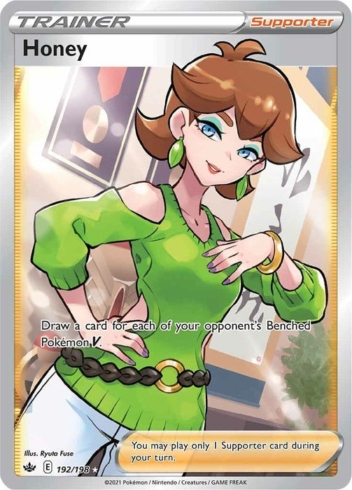 Image for Honey (Full Art) (192/198) (Holofoil) [SWSH06: Chilling Reign] - Pokemon