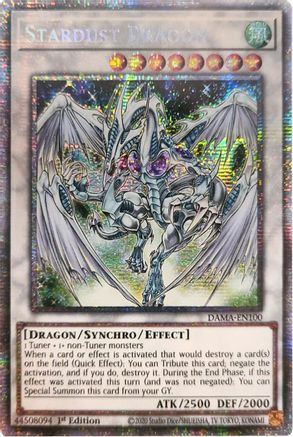 Stardust Dragon (Starlight Rare) (DAMA-EN100) 1st Edition [Dawn of Majesty]