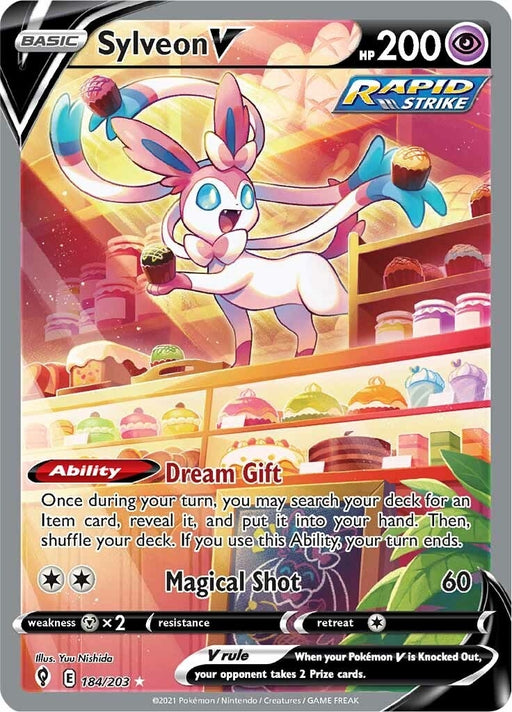 Image for Sylveon V (Alternate Full Art) (184/203) (Holofoil) [SWSH07: Evolving Skies] - Pokemon