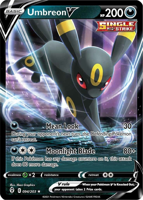 Image for Umbreon V (094/203) (Holofoil) [SWSH07: Evolving Skies] - Pokemon