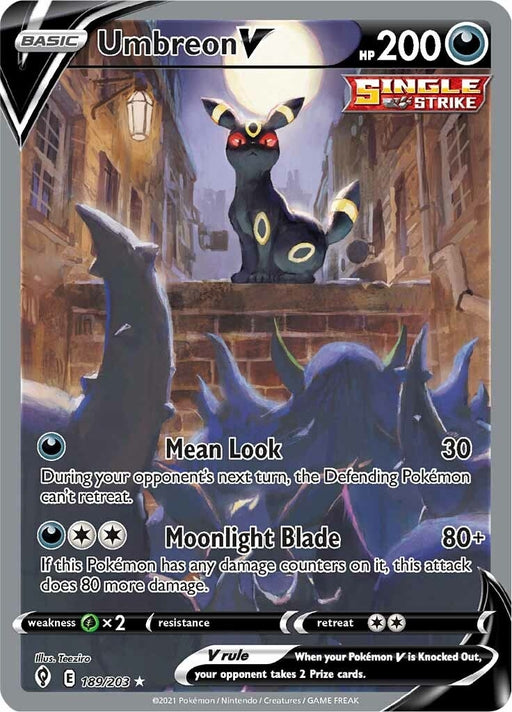Image for Umbreon V (Alternate Full Art) (189/203) (Holofoil) [SWSH07: Evolving Skies] - Pokemon