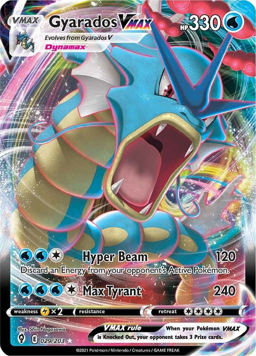 Image for Gyarados VMAX (029/203) (Holofoil) [SWSH07: Evolving Skies] - Pokemon
