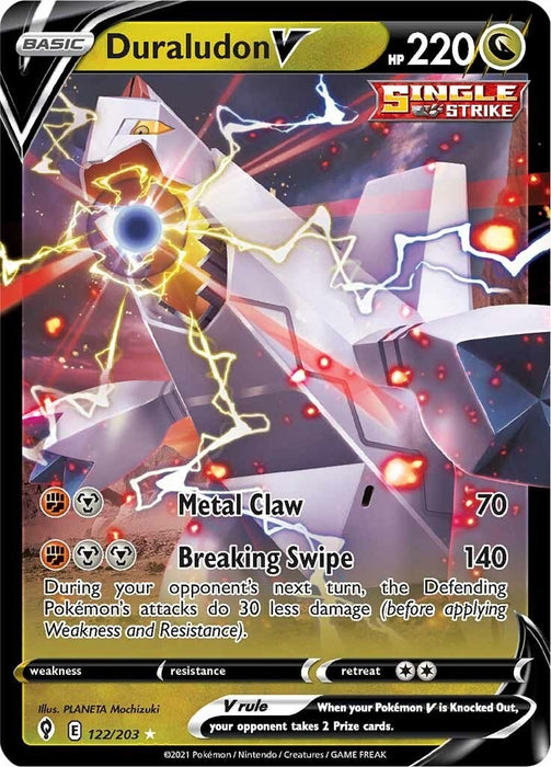 Image for Duraludon V (122/203) (Holofoil) [SWSH07: Evolving Skies] - Pokemon