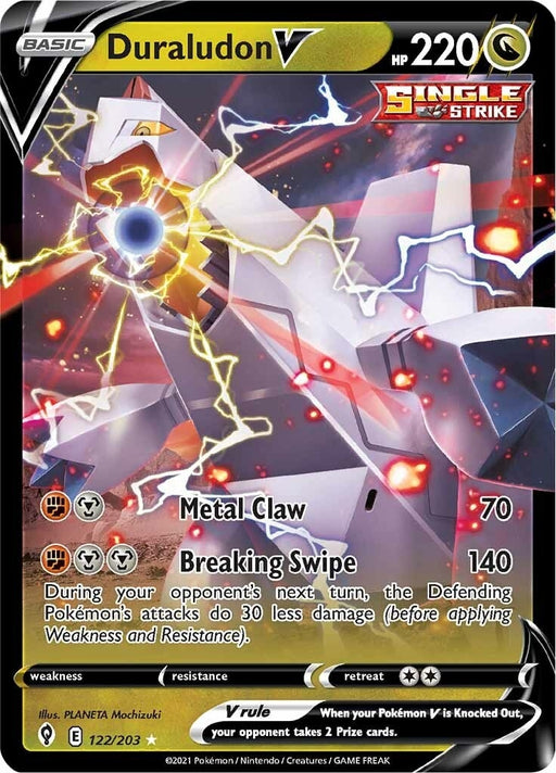 Image for Duraludon V (122/203) (Holofoil) [SWSH07: Evolving Skies] - Pokemon