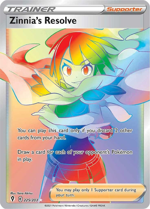 Image for Zinnia's Resolve (Secret) (225/203) (Holofoil) [SWSH07: Evolving Skies] - Pokemon