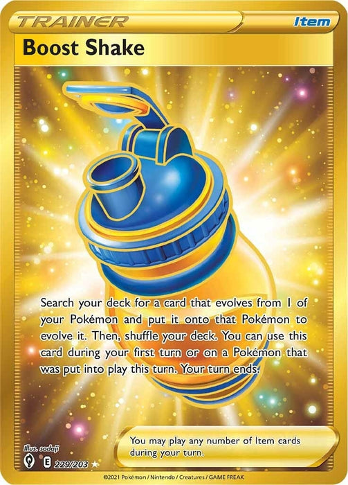 Image for Boost Shake (Secret) (229/203) (Holofoil) [SWSH07: Evolving Skies] - Pokemon