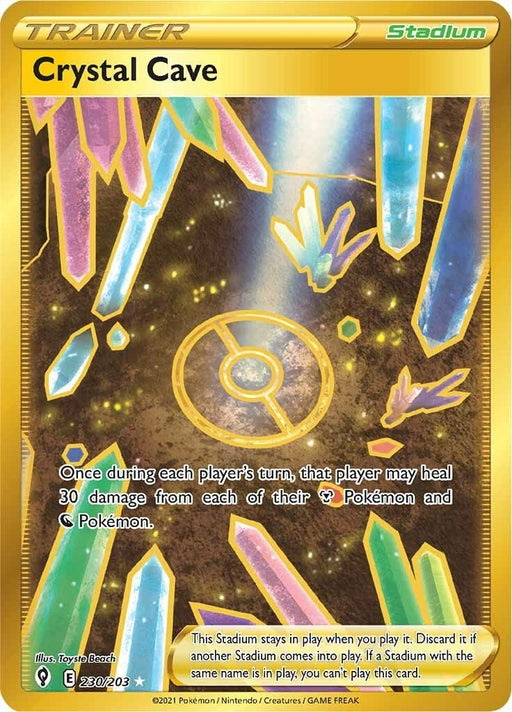 Image for Crystal Cave (Secret) (230/203) (Holofoil) [SWSH07: Evolving Skies] - Pokemon